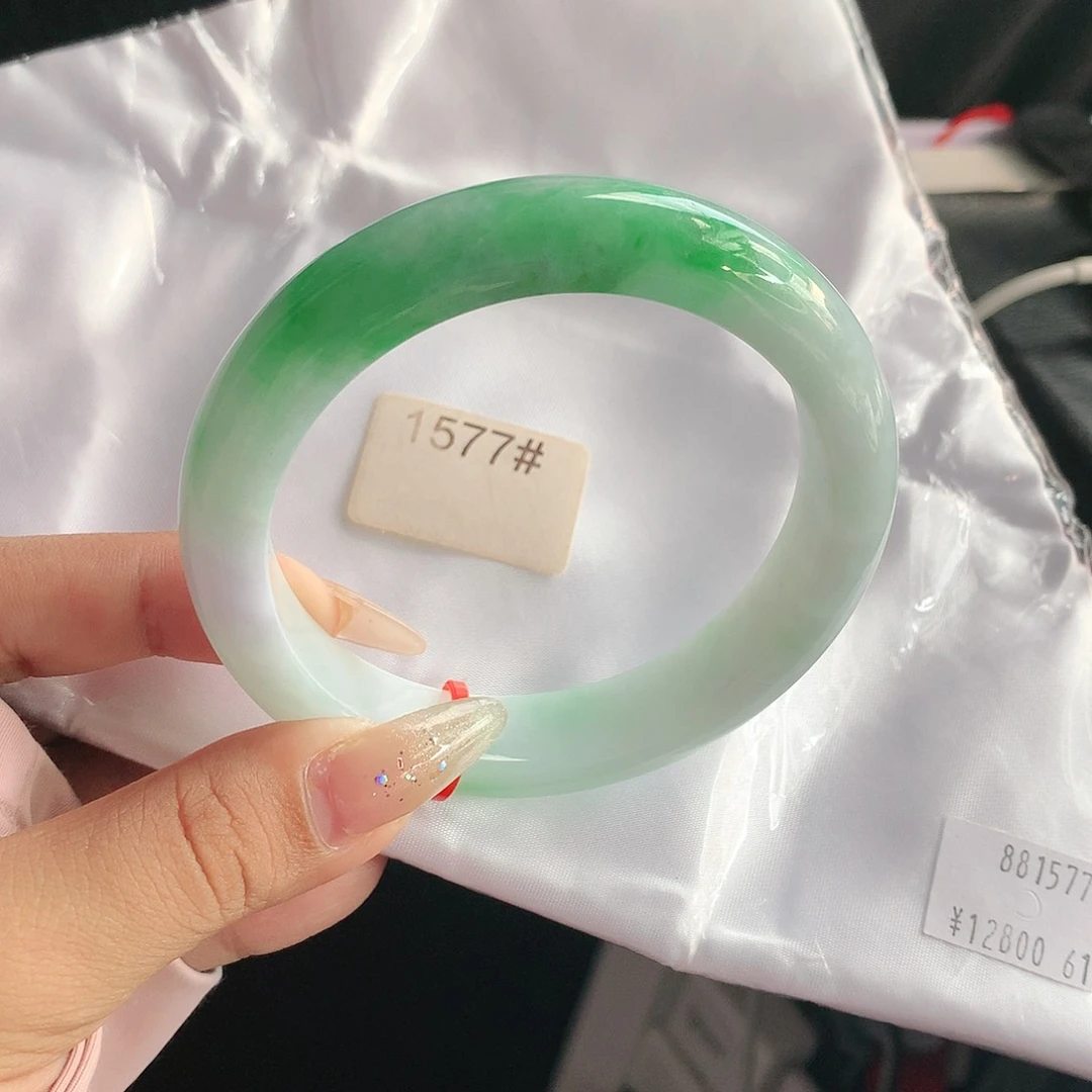 未镶嵌手镯翡翠61 天然缅甸a货翡翠1577