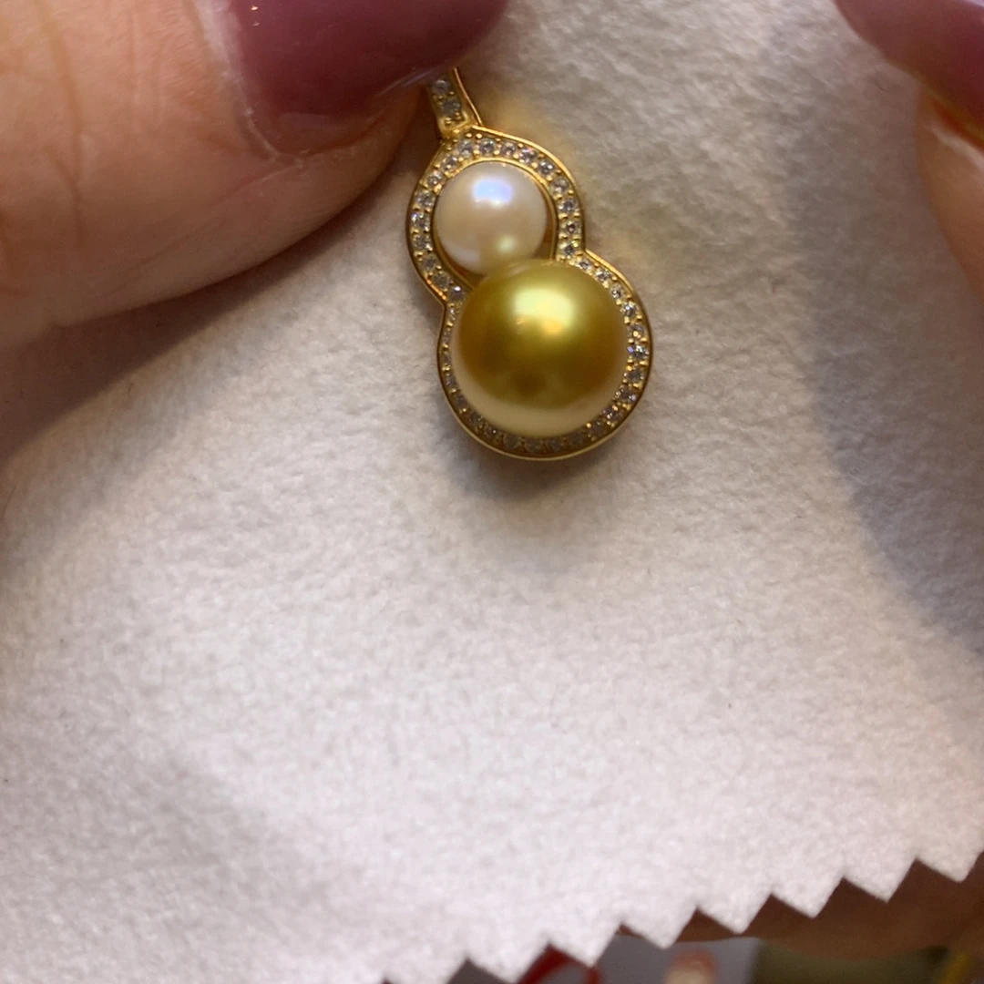 颈饰银S925镶嵌海水珍珠