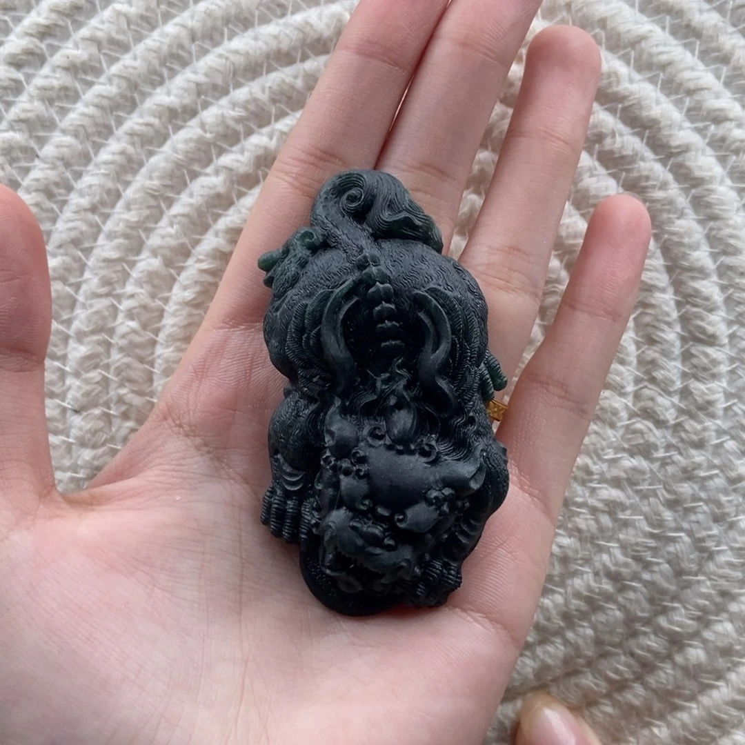 颈饰未镶嵌翡翠S**丶貔貅