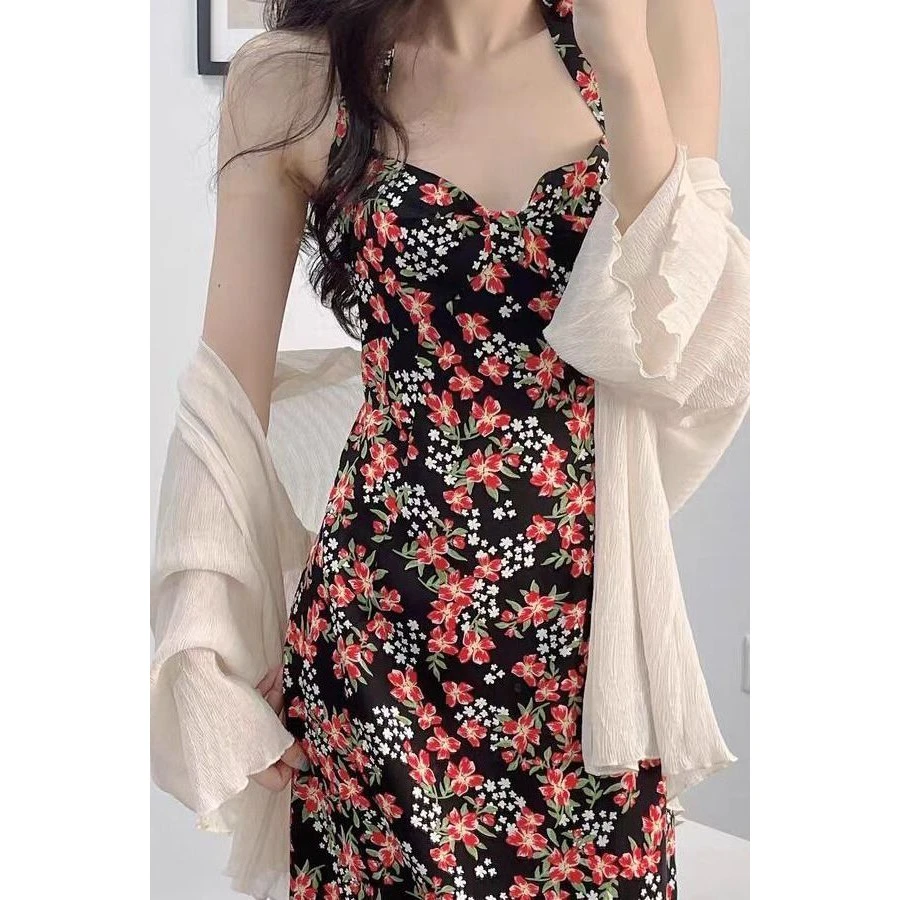 雪纺防晒衣女外穿夏季新款宽松配吊带裙子披肩外搭开衫轻薄罩衫