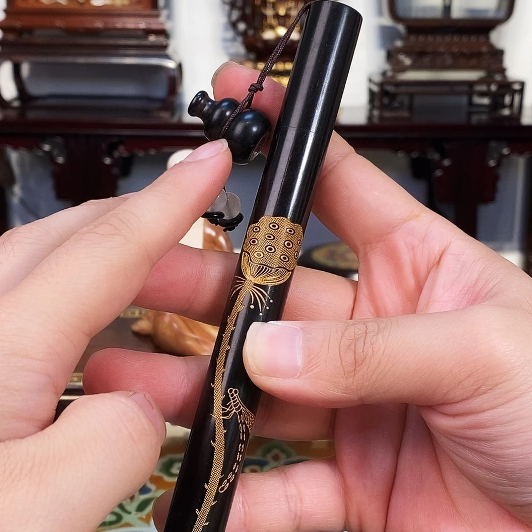 黑酸枝木类成套家具紫光檀香筒