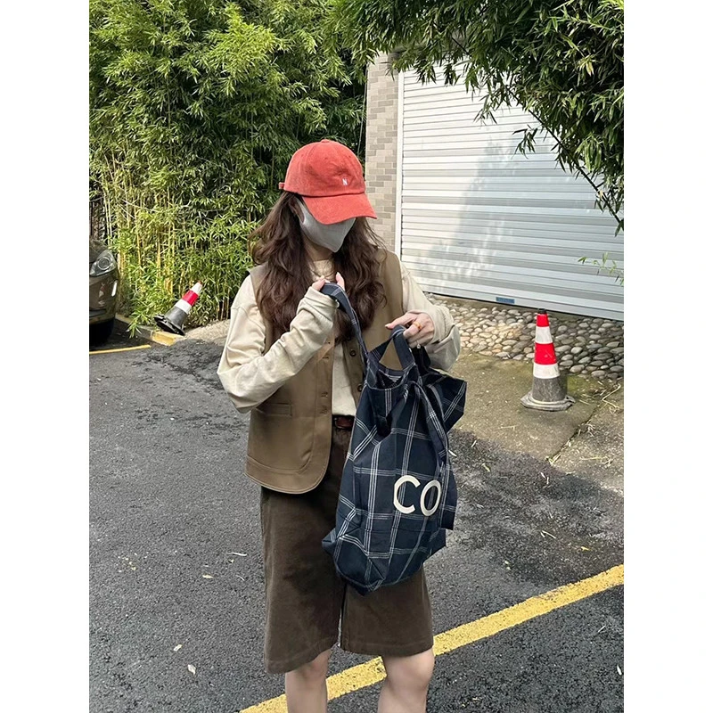 韩版复古休闲叠穿外搭西装马甲女秋冬设计感时尚简约无袖坎肩背心