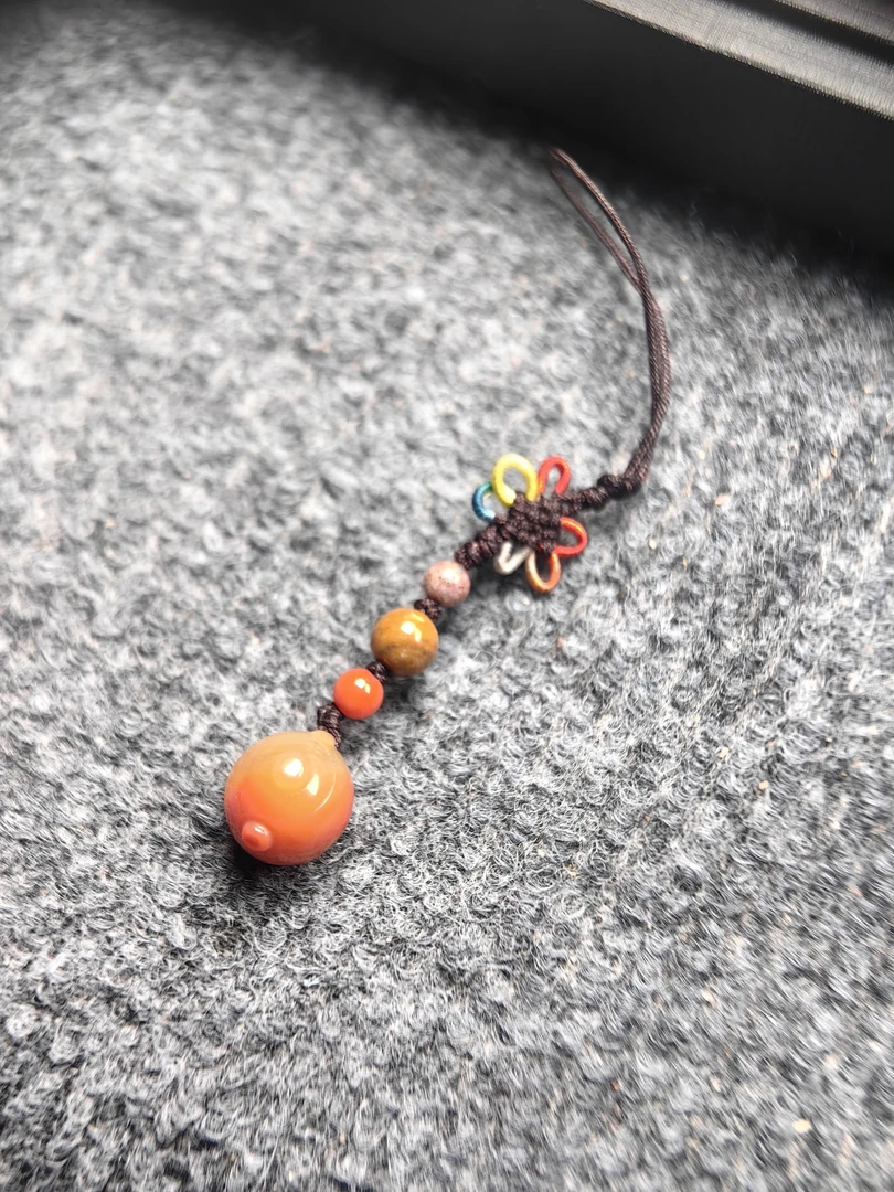 包浆料蒲缥把壶配饰南红玛瑙