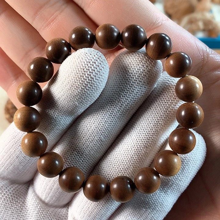 檀香木手串/手链沉水横纹黑肉1.0奶香花香精品福利