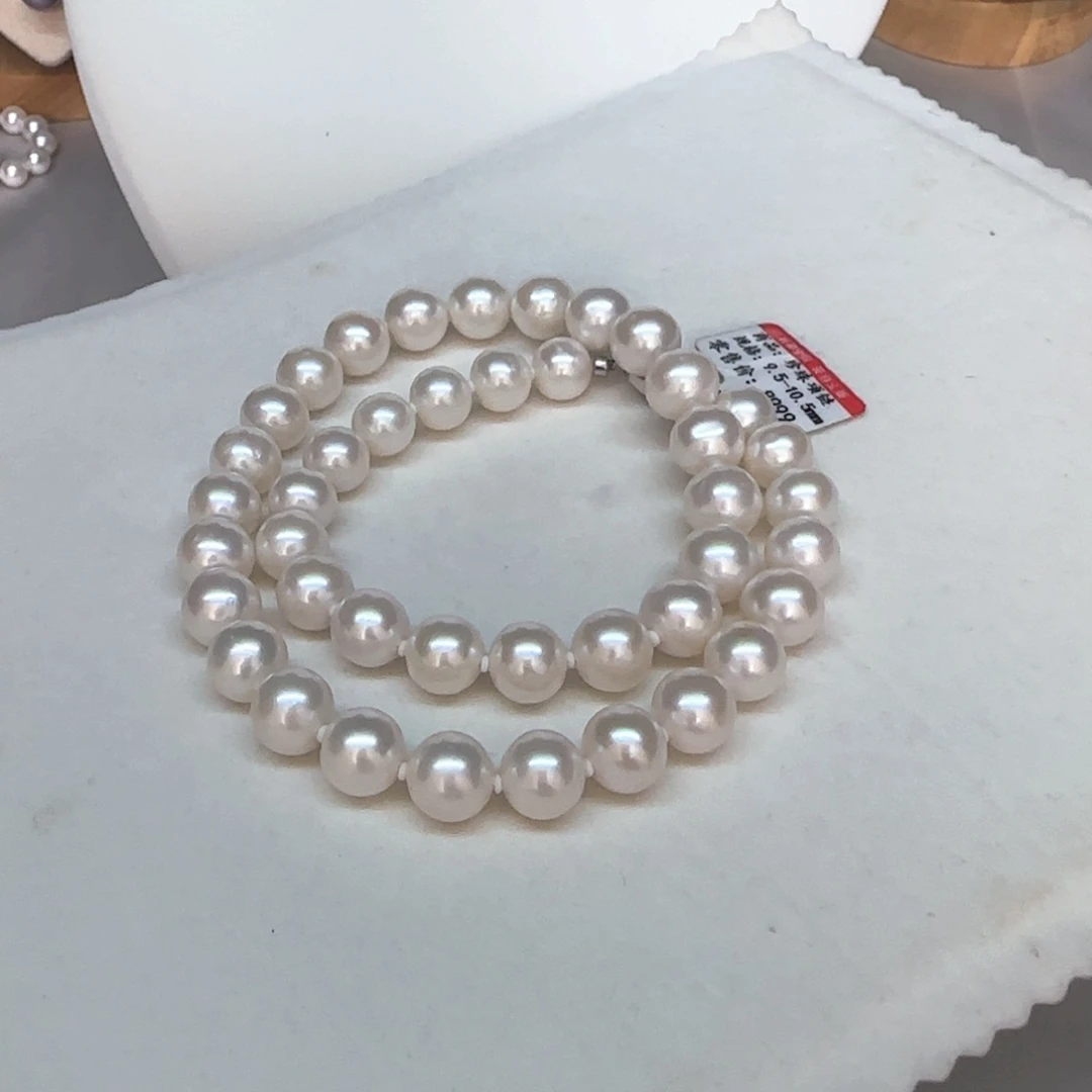 淡水珍珠银S925镶嵌项链