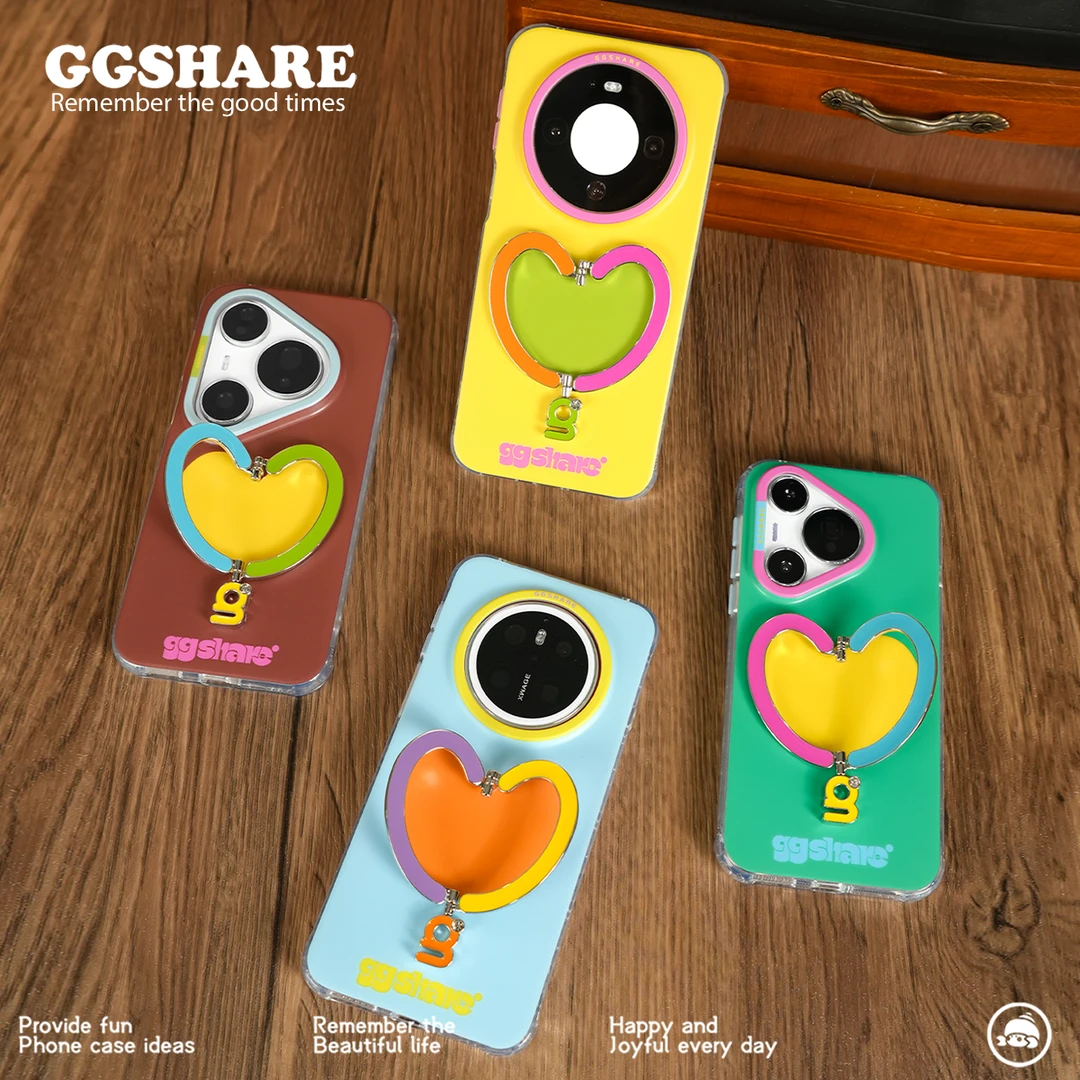 GGSHARE『怦然心动·Ser.G』华为手机壳金属支架适用Pura90/Mate80PM