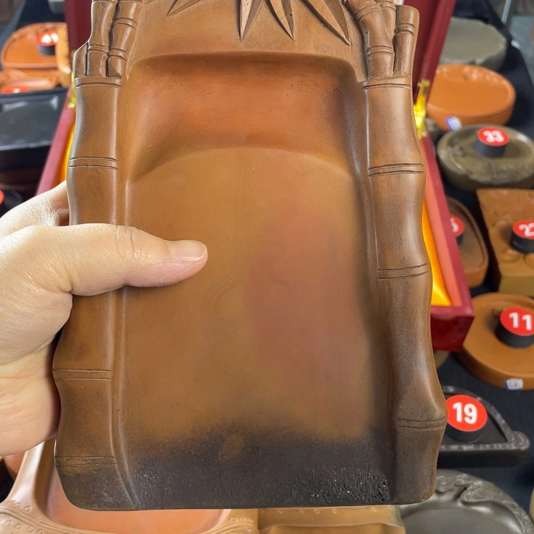 1***绛州澄泥砚节节高升砚