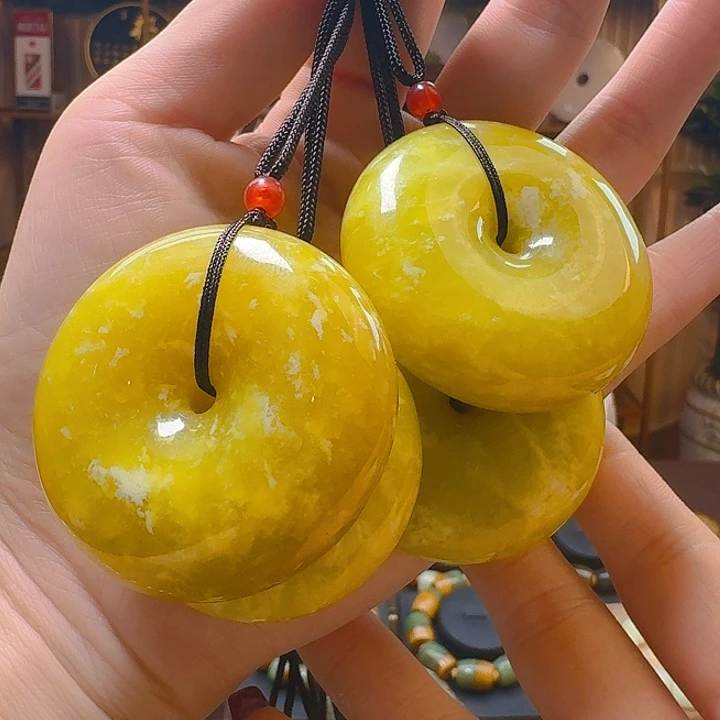 蛇纹石玉颈饰未镶嵌多样性发货随机一个