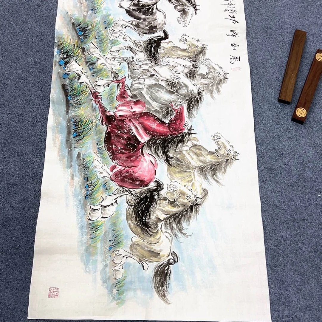国画作品纯手绘制作品