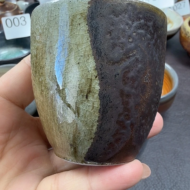 手工手作柴烧主人杯