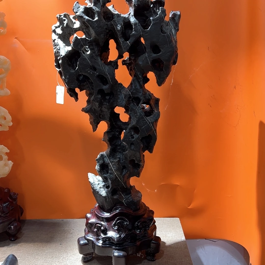 冲***鸭灵璧奇石博览会摆件