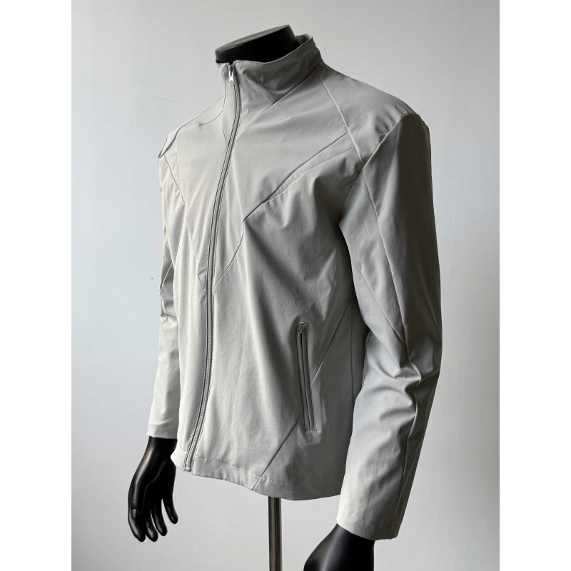 解构cleanfit三防立领冲锋衣外套男春秋美式复古潮牌宽松运动夹克