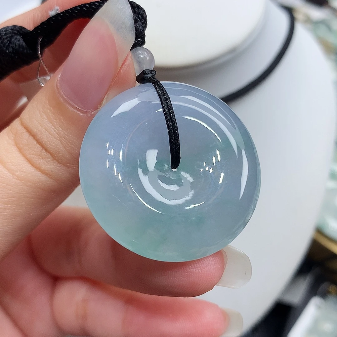 翡翠未镶嵌胸饰翡翠29，32/7.7