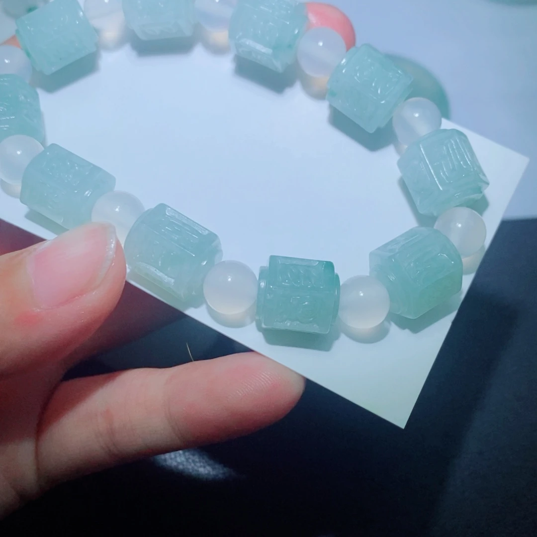 定制翡翠未镶嵌毛货吊坠