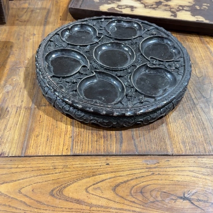 卷***顾有机玻璃老家具仿古老盘子