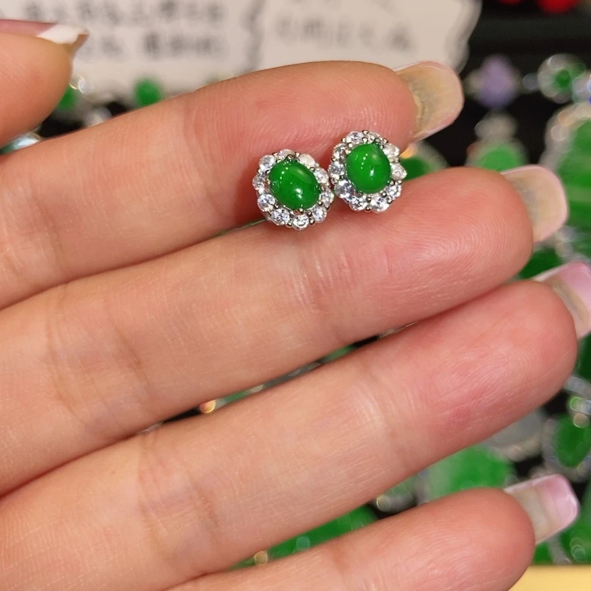 【闪购商品】未镶嵌翡翠耳饰天然翡翠