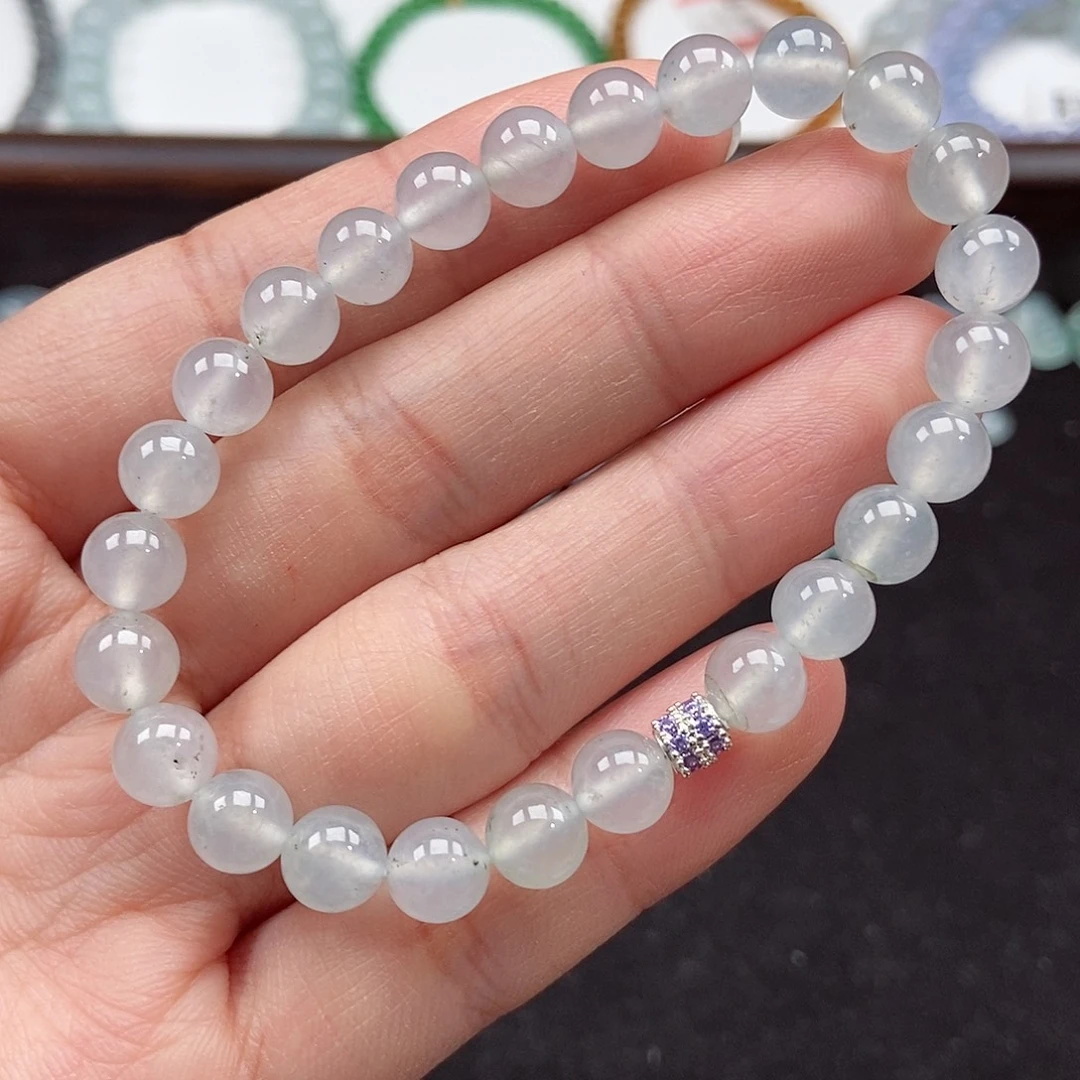 翡翠未镶嵌手串卡7