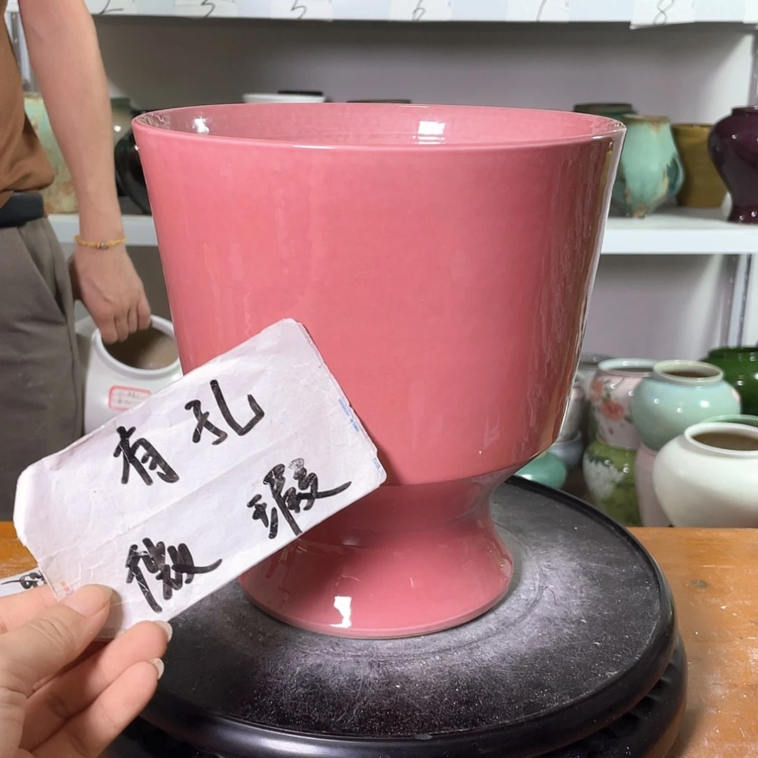 景德镇陶瓷花盆微瑕153