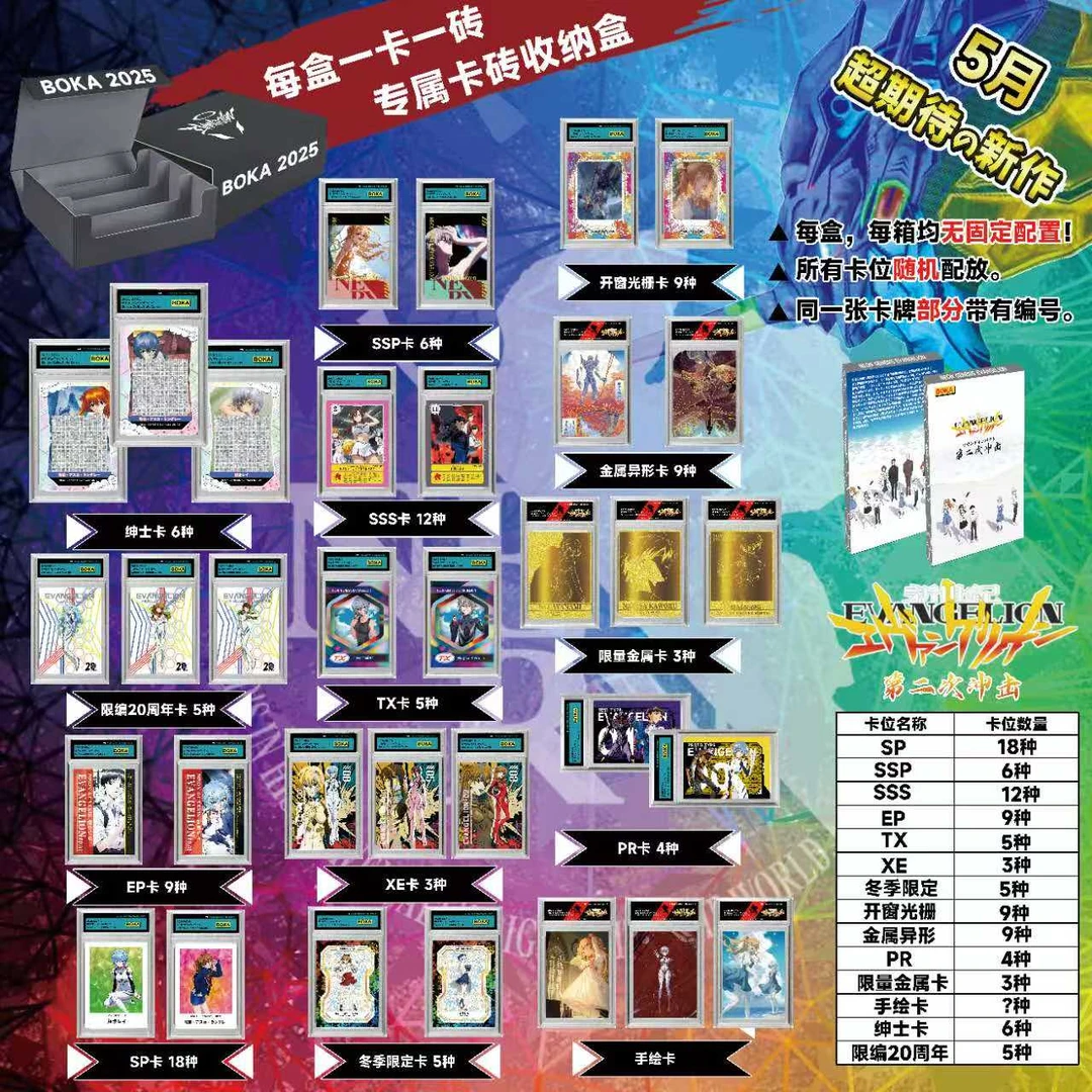（偏远专拍）「EVA」boka2025卡砖 新世纪福音战士周边 （直播代拆）