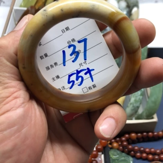 未镶嵌蛇纹石玉手镯