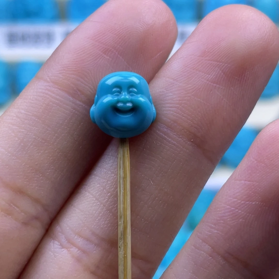 绿松石未镶嵌天然原矿绿松石雕件