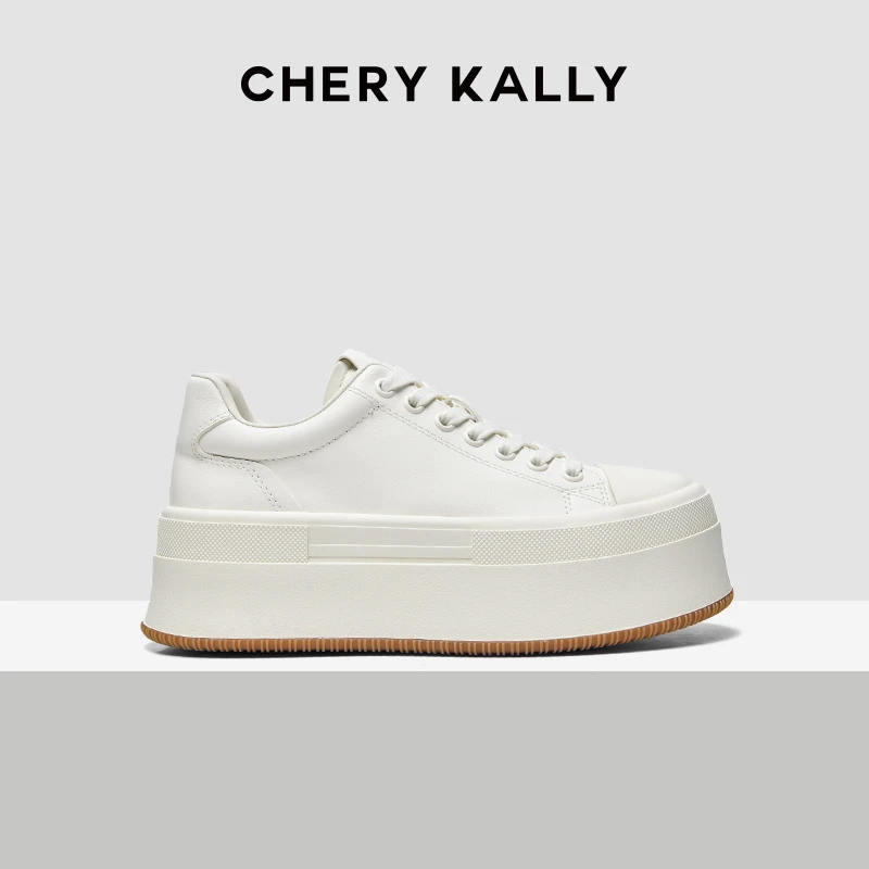 【戚薇同款】cherykally厚底小白鞋女款时尚休闲板鞋女士流行款鞋子