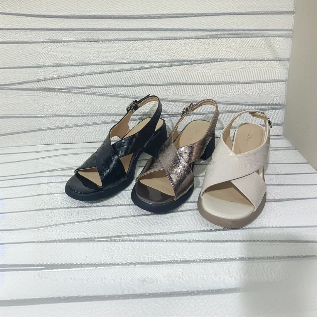 露趾女鞋厚底夏季女士女一字式扣带罗马凉鞋罗马鞋