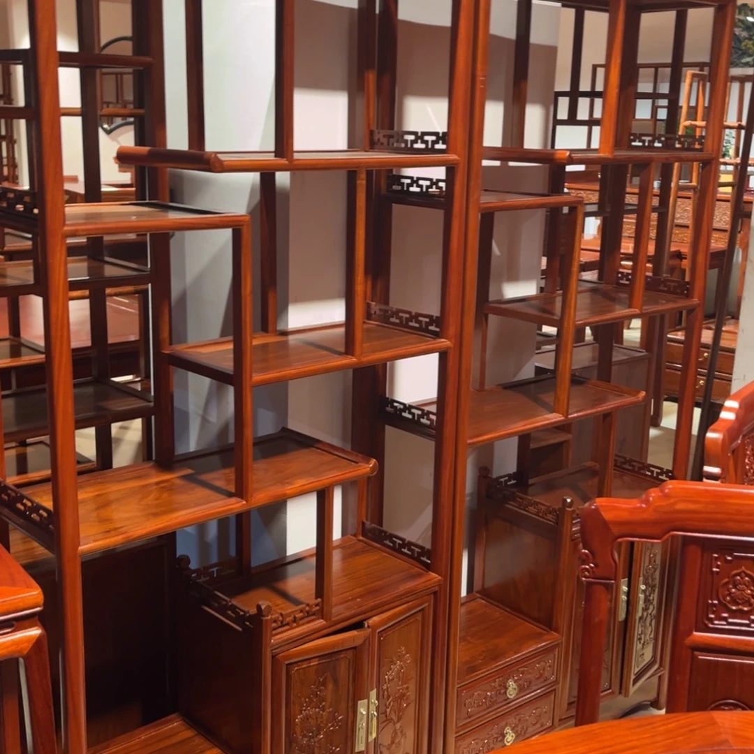 悦***己紫檀木类成套家具缅甸花梨木