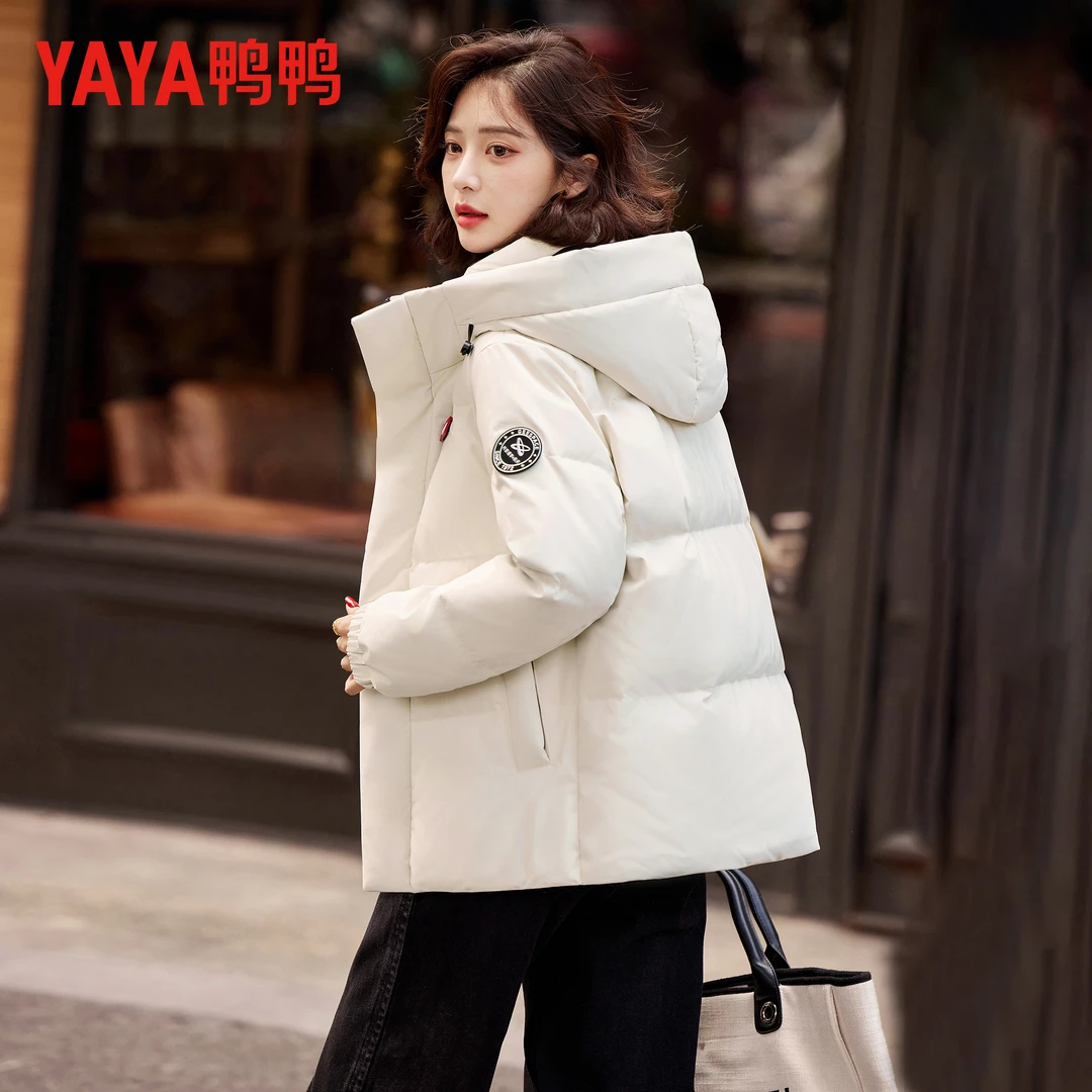YAYA/鸭鸭【时空道宇联名】羽绒服男女款2025冬季面包服保暖短外套