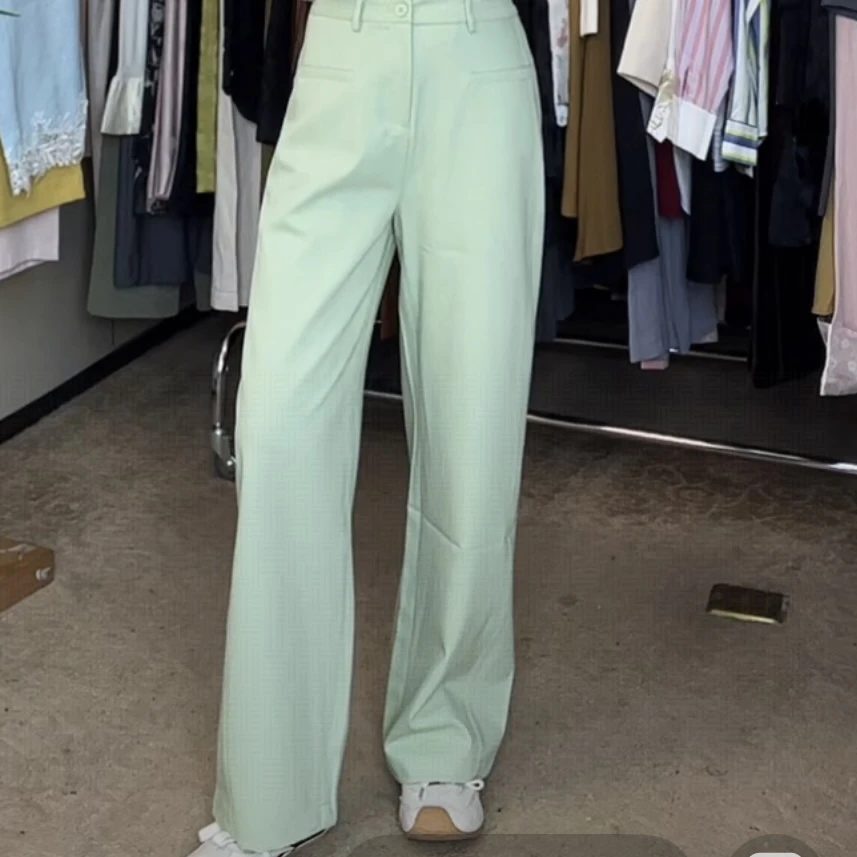 D31261南油爆款休闲修身气质百搭直筒裤