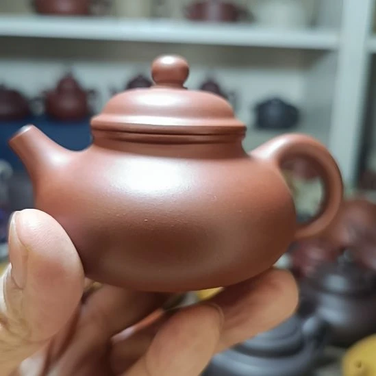 茶壶紫砂原矿清水泥容天160cc内推半手工