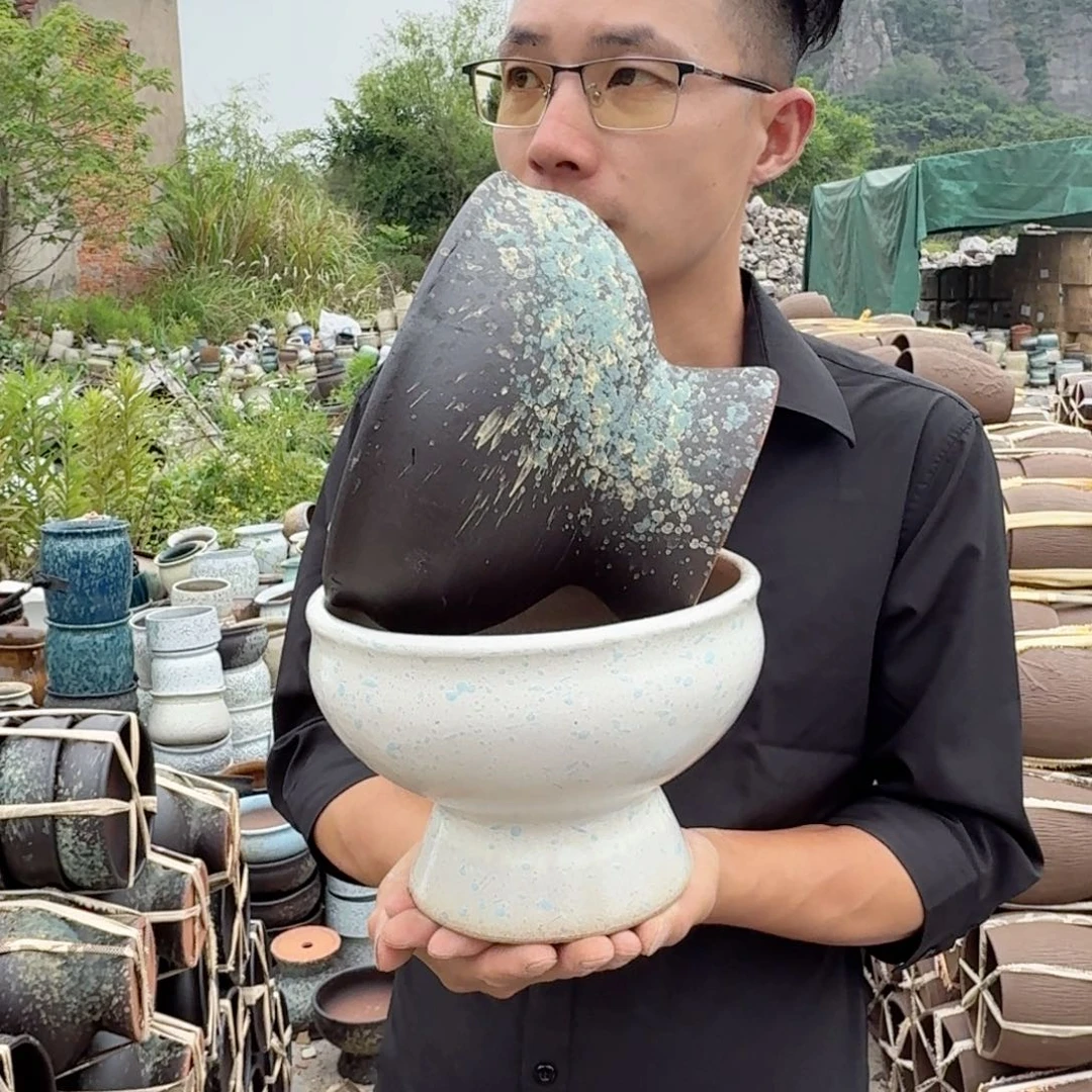 紫砂花盆口20高15（两个火锅