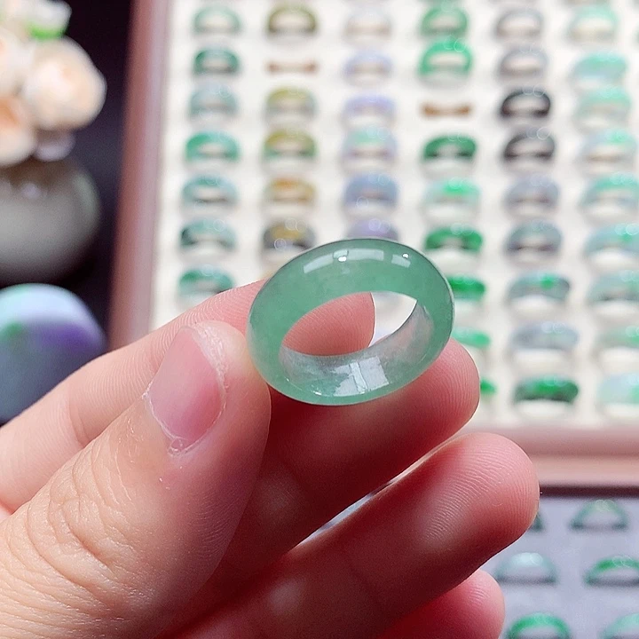 L****翡翠未镶嵌戒指14-15号