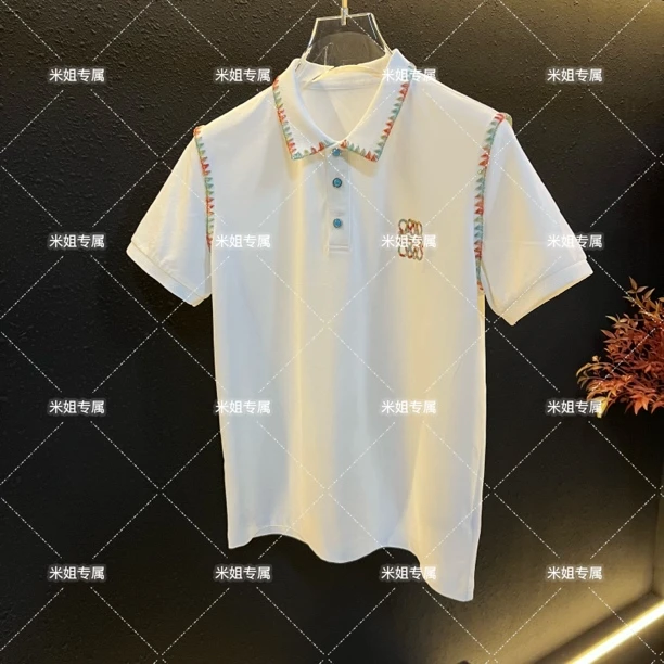 清货Z（P8051）新款设计师拼接男女同款潮流时尚休闲时尚PoLo短袖