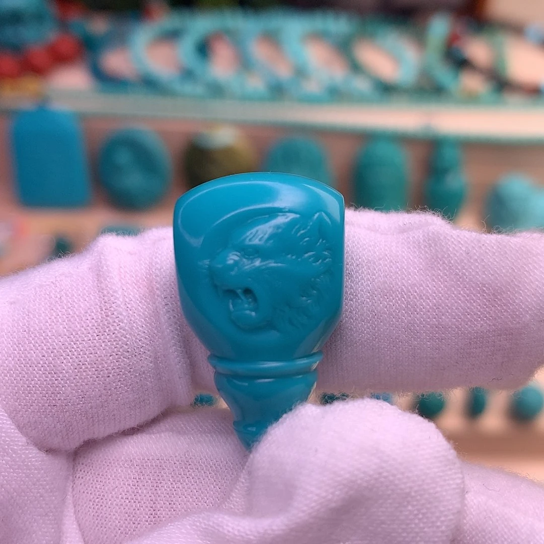 绿松石珠宝半成品未镶嵌