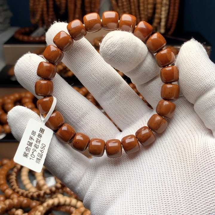 非金属木质紫金鼠10×9道珠单圈精品