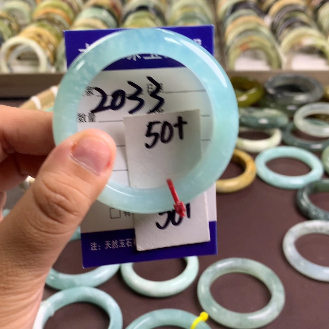 蛇纹石玉未镶嵌手镯2033