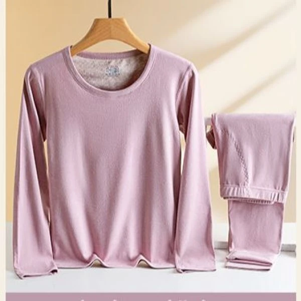 纪凡姬/5167-女款保暖抗寒内衣无痕修身打底衣裤套装秋冬