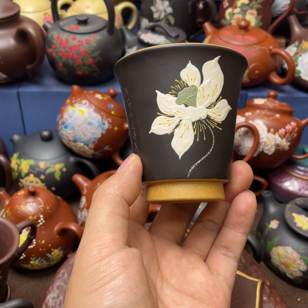 紫砂茶杯紫砂主人杯130cc