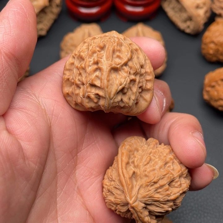 十***年把件文玩核桃白狮子