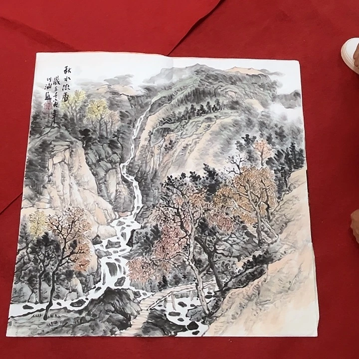 国画国画作品多次入