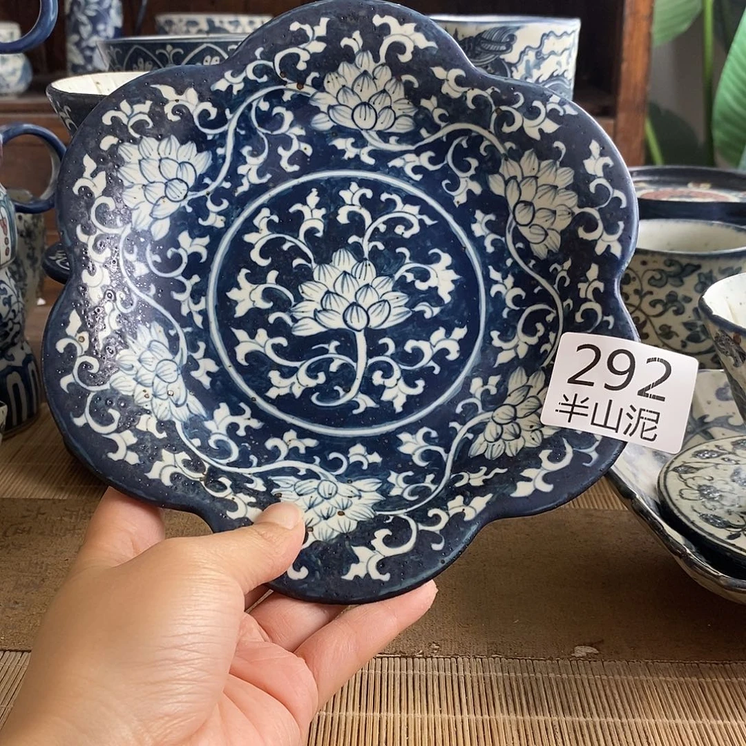 手工手绘青花高温陶瓷