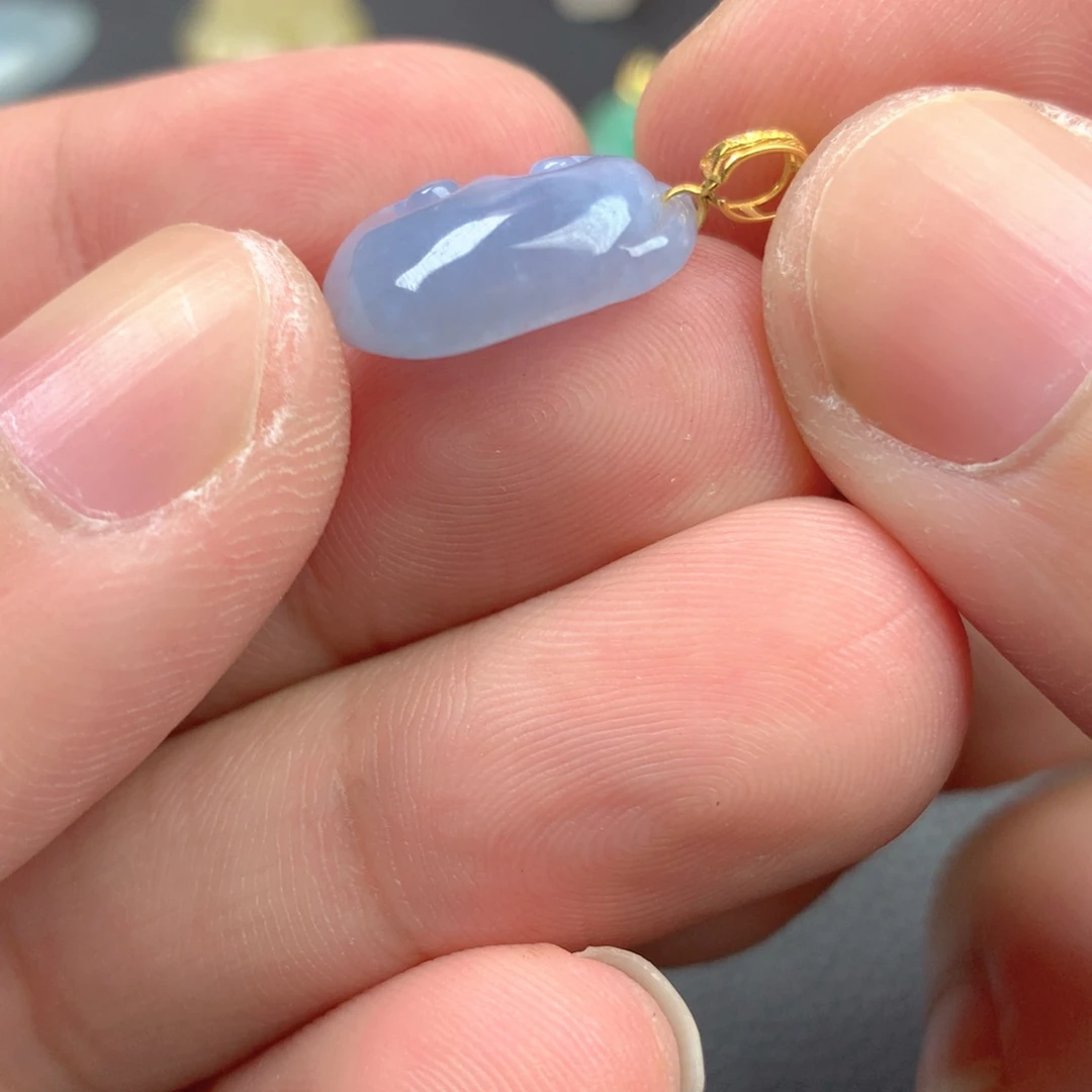 【闪购商品】颈饰18K金镶嵌翡翠翡翠