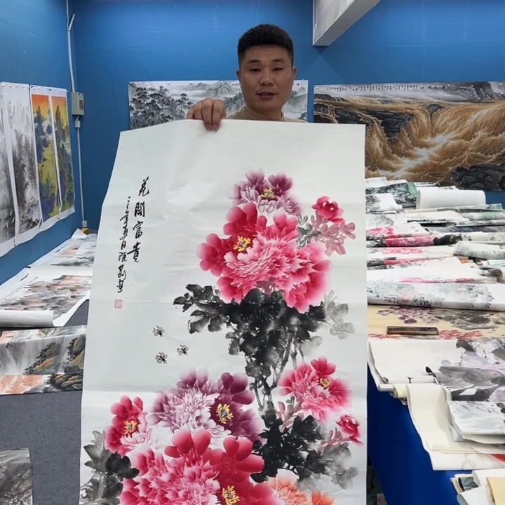 国画宣纸纯手绘字画