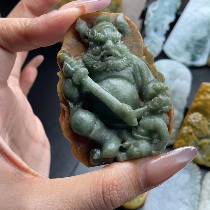 定制翡翠未镶嵌钟馗