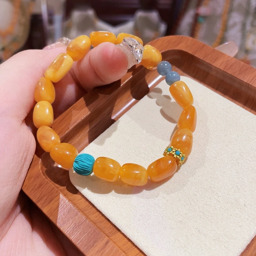 蜜蜡未镶嵌手链手串