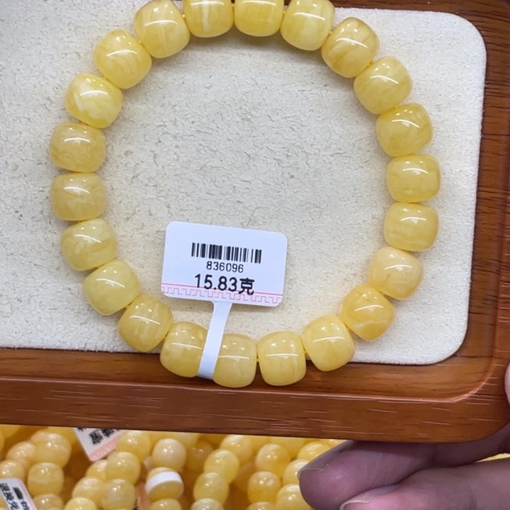 琥珀未镶嵌手链蜜蜡