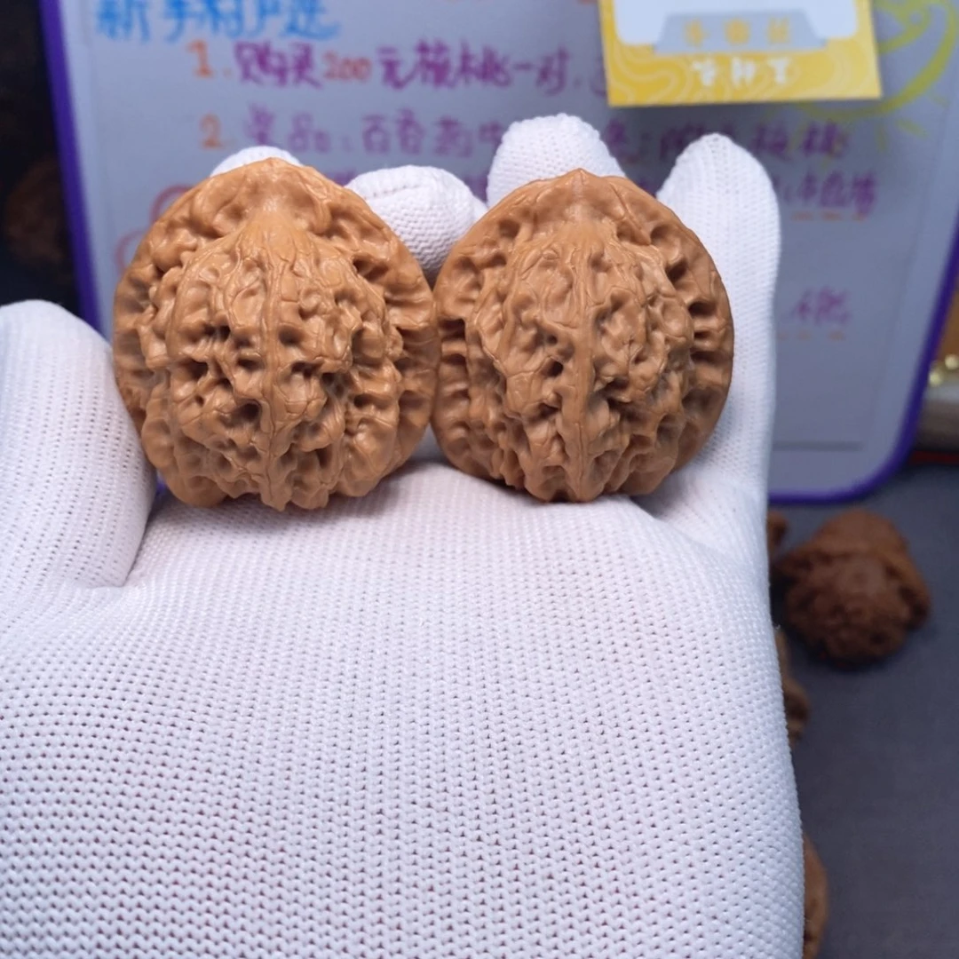 文玩核桃把件全品无修41尺头水儿挂月峰佛肚