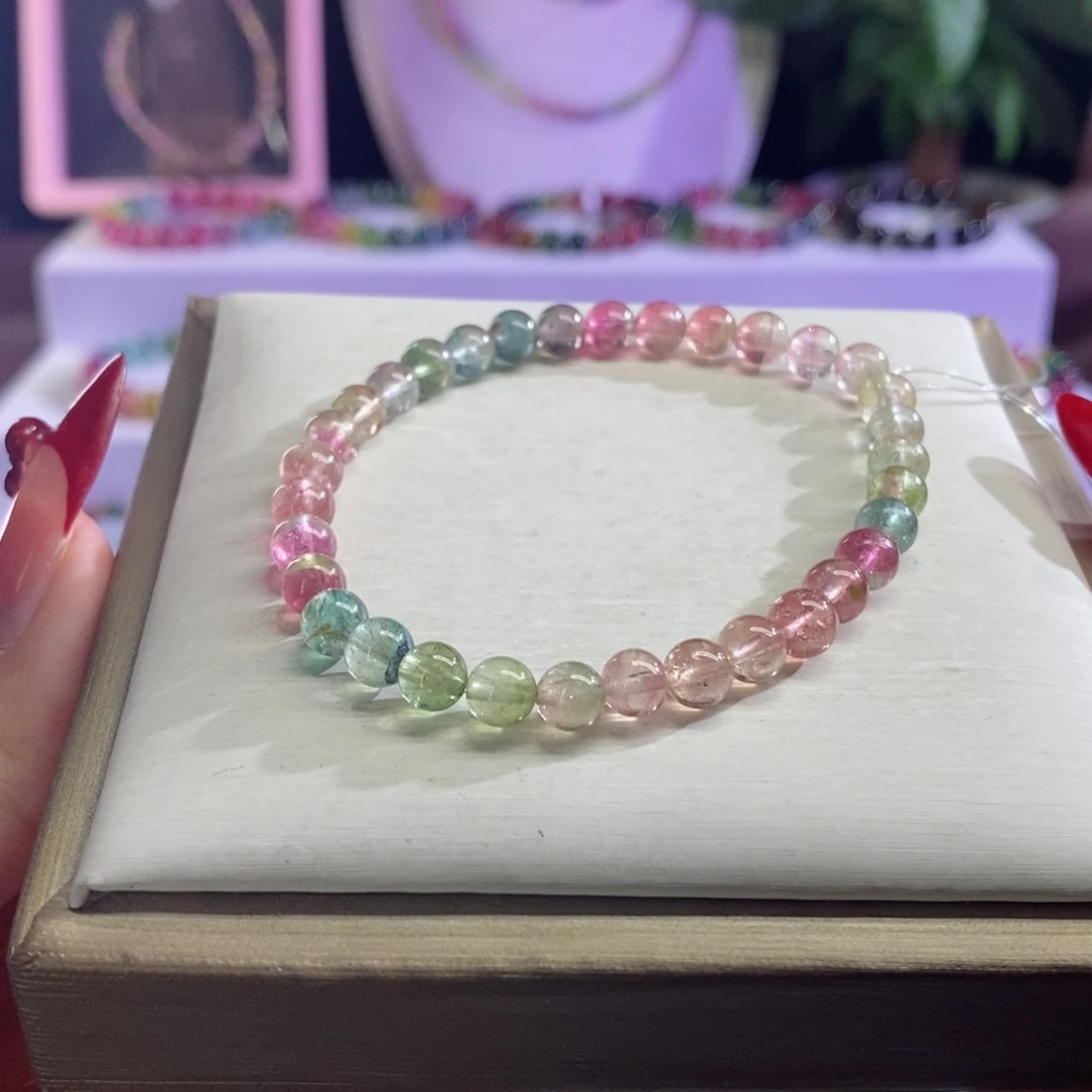 碧玺手链未镶嵌西瓜