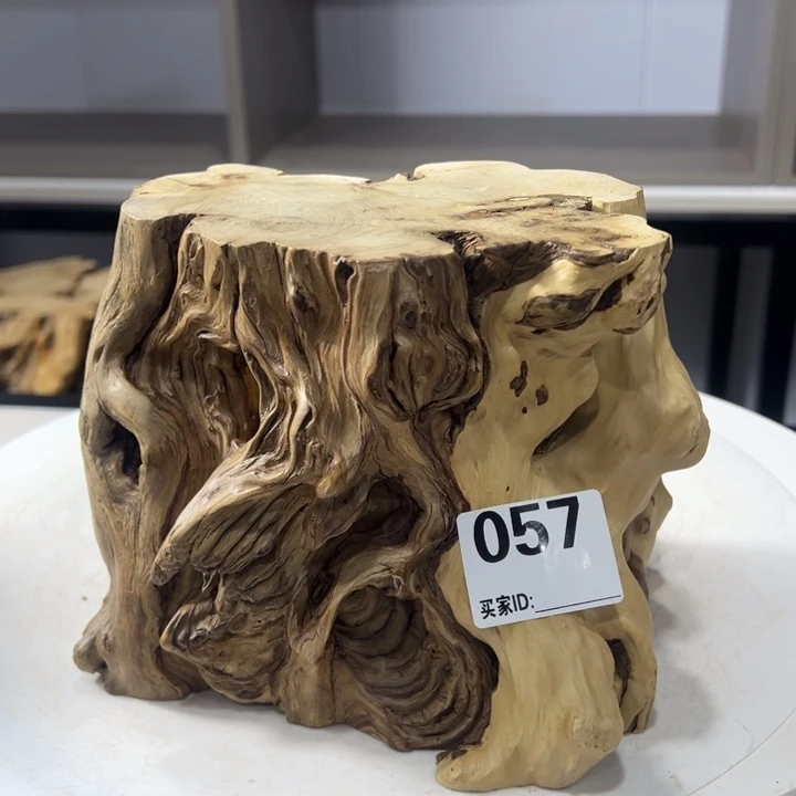 木石榴木榴疤底座摆件